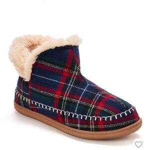 Dearfoams Men's Brixen Energy Return Bootie Slipper - Blue Multi Size 10